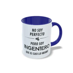 Taza No soy Perfecto, pero soy ingeniero que es casi lo mismo