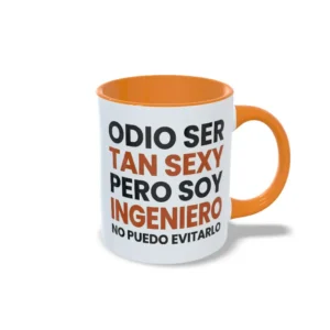 Taza Naranja odio ser tan sexy pero soy ingeniero