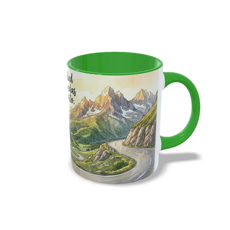 Taza ciclista Verde
