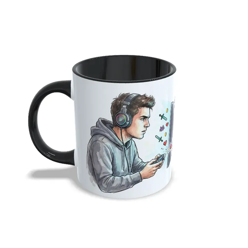 Taza Gamer Negro