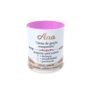 Taza Rosa nombre Ana