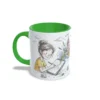 Taza Verde Mujer. Cuidado: Artista creando