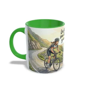 Taza ciclista Verde