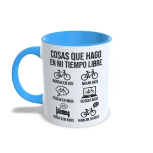 Taza Ciclismo Obsesión en Mi Tiempo Libre