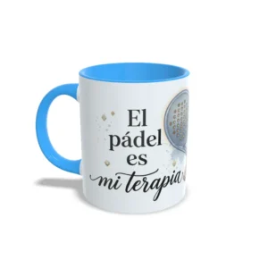 Taza El Pádel es mi Terapia | Palas Cruzadas
