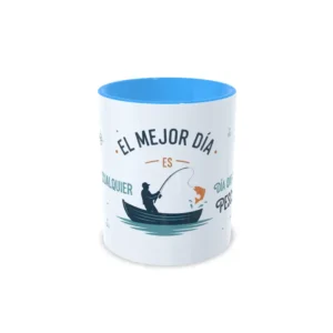 Taza el mejor día es pescando