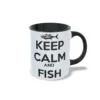 Keep calm and fish DERECHA NEGRO