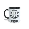 Keep calm and fish IZQUIERDA NEGRO