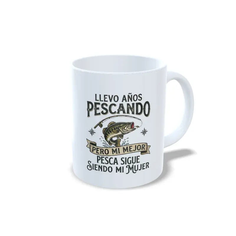 Llevo años pescando pero mi mejor pesca sigue siendo mi mujer DERECHA BLANCO