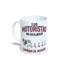 Los motoristas no envejecen cambian de marcha izquierda blanco