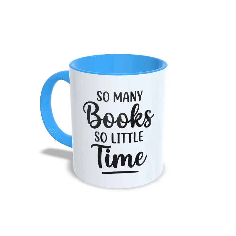 So many books so little time IZQ AZUL CLARO