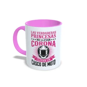 Taza las verdaderas princesas llevan casco